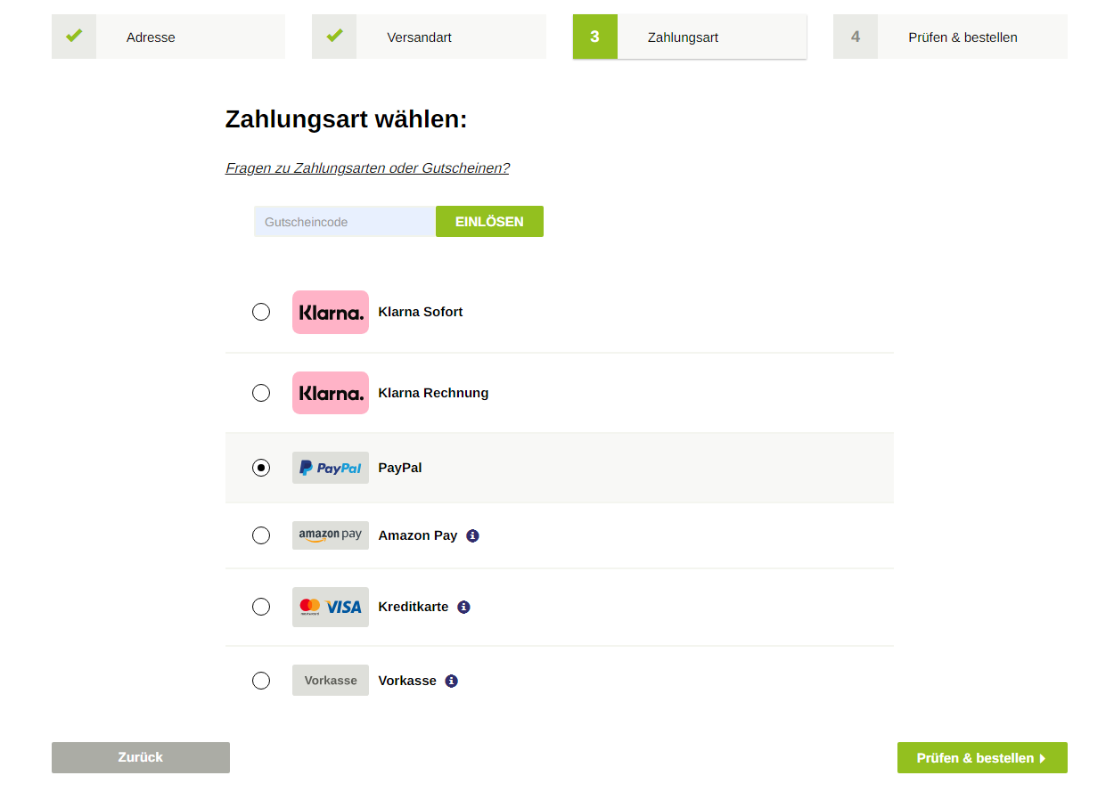 Zahlungsart